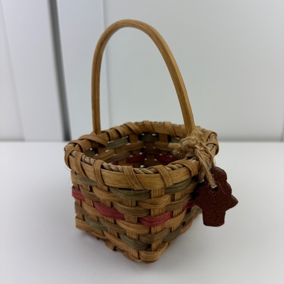 Vintage Miniature Basket Farmhouse Primitive Christmas Folk Art Country Decor! - Picture 6 of 16